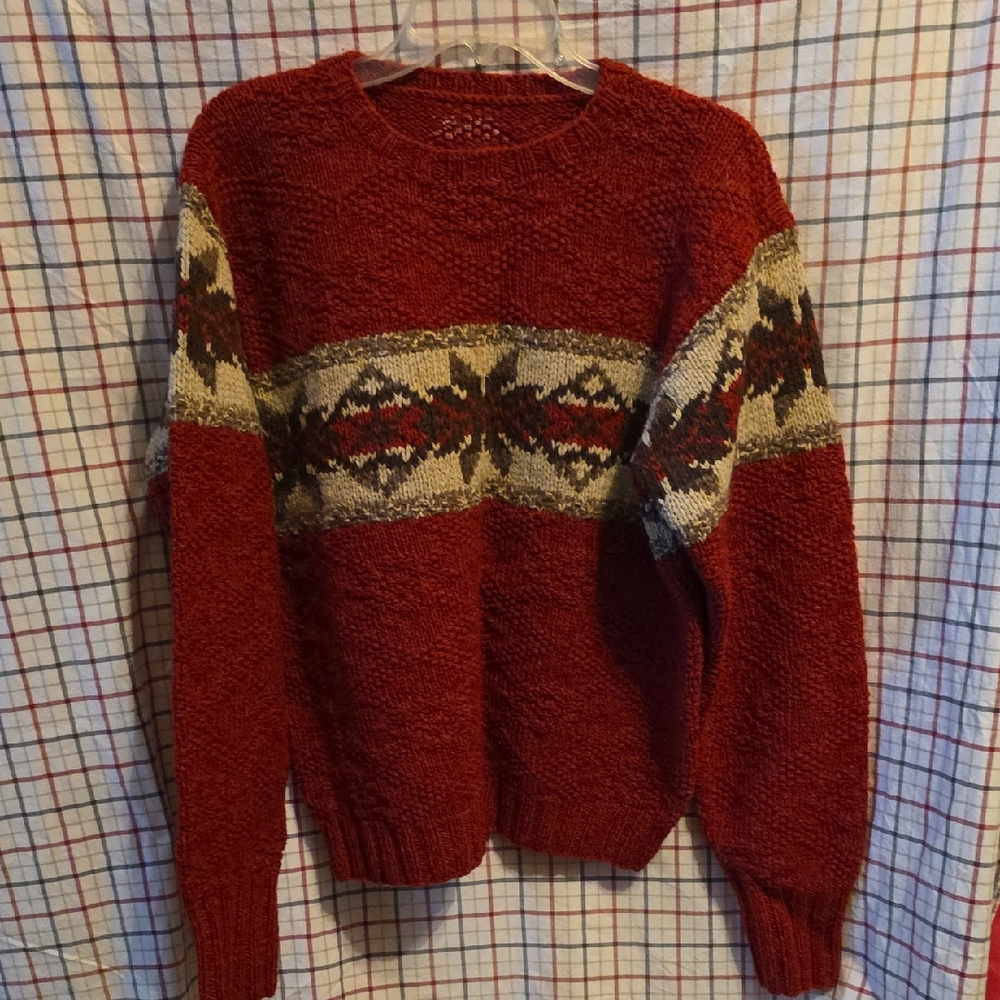 Mens' Ralph Lauren Polo Hand Knit Wool Sweater XL